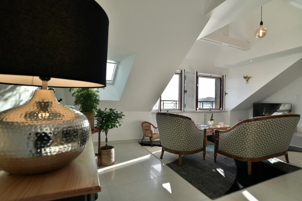 Lostra 2 - Appartement Avec Mezzanine, Front De Mer A Cancale Sur Le Port De La Houle Exteriör bild